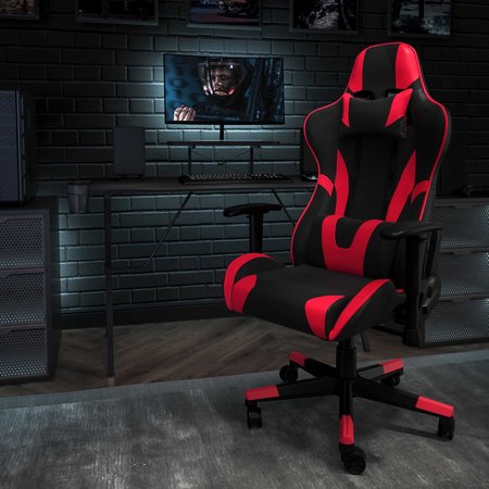 Flash Furniture Black Gaming Desk and Chair Set BLN-X20RSG1031-RD-GG